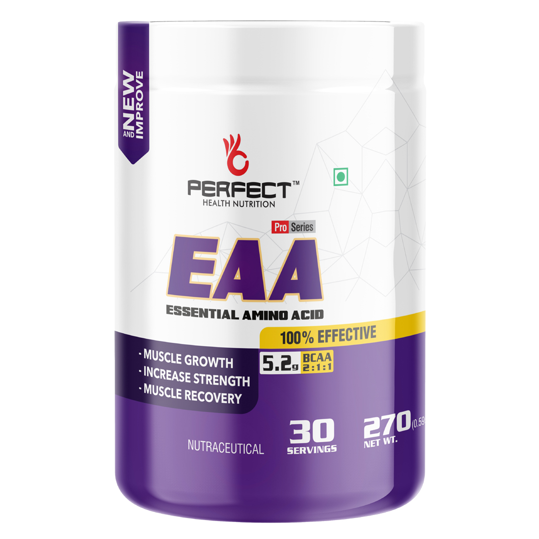 Perfect Health Nutrition EAA (Essential Amino Acids) BCAA for Intra-Workout/Post Workout 270grams