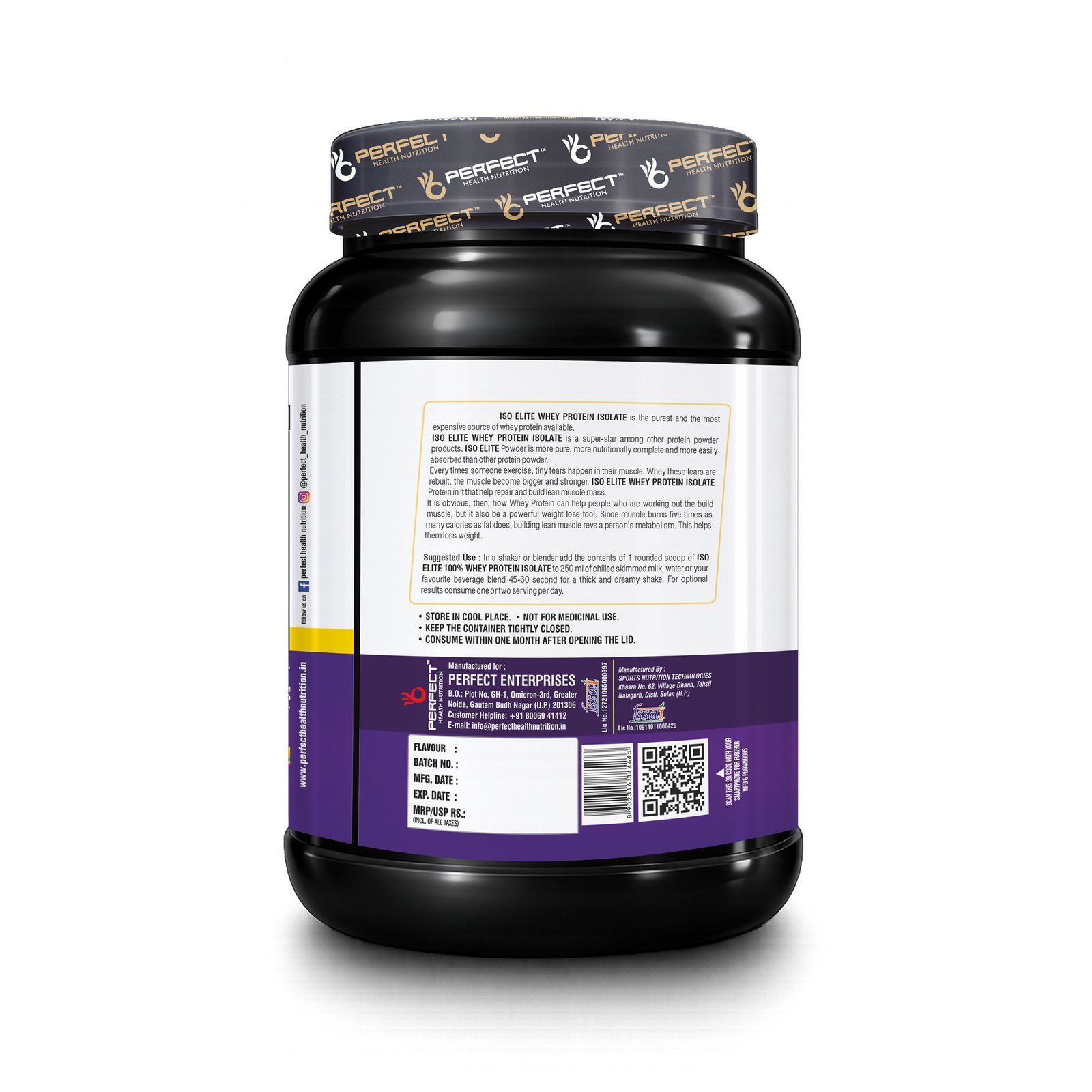ISO ELITE (Whey Protein Isolate), 28g Protein per serving with Digestive Enzymes 1KG - Image 3